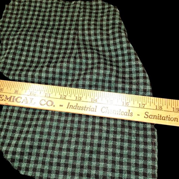 Retro Green Gingham Womens Suit Holiday Party Outfit 90s Chic Vibes Size L/M - Picture 12 of 16